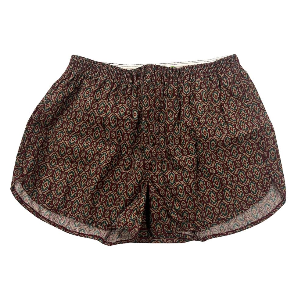 15-76 JOCKEY Men's VTG Geometric Medallion Trunk Boxers Size 36/ Large